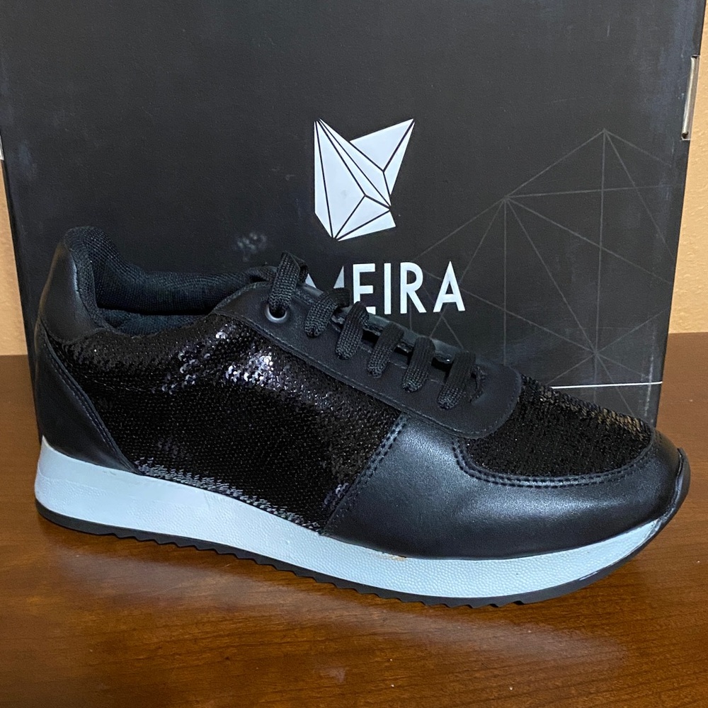 Black Sequin Sneakers